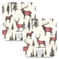 thumbnail image 7 of Yayeee LED Night Lights with Motion Detectors Auto Dusk to Dawn Light Sensors, 2 Pack, Plaid Deer, 7 of 7