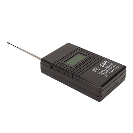 YAHHU RK-560 Mini Portable Radio Frequency Counter Meter 50MHz-2.4GHz Tester with Antenna for DCS CTCSS Decoding Two-Way Communication Diagnostics Walkie Talkie Measurement Equipment
