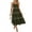 Army Green, variant on Musuos Women Summer Casual Long Dress Spaghetti Strap Sleeveless Wavy Striped Trim Backless A-Line Dress for Vacation/Daily