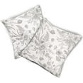 thumbnail image 5 of Grey and White Floral Pillow Covers 20x20 Inch Set of 2 Gray Flowers Throw Pillowcase Square Decorative Morden Light Grey Cushion Cover for Sofa Bedroom Indoor Outdoor Party, 5 of 7