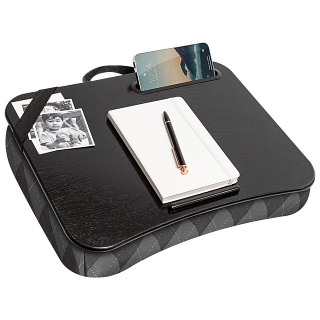 Lap Desk LapGear Designer Gray Argyle para portátil de 15,6 pulgadas