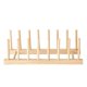 thumbnail image 2 of Multi-purpose Wooden Dish Rack Dishes Drying Drainer Storage Stand Holder Kitchen Cabinet Organizer for Dish/Plate/Bowl/Cup/Pot Lid/Book, 2 of 5