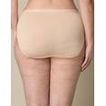 thumbnail image 3 of Playtex Microfiber High-Cut Underwear Pack, Moisture-Wicking, 3-Pack  Heirloom White/Almond/Almond L Women's, 3 of 10