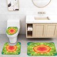 thumbnail image 1 of Juego de alfombras de baño ABPHQTO Mandala étnica Tie Dye 3 piezas, 1 of 2