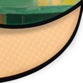 thumbnail image 3 of 36.2 Inch Round Floor Mat Black Cat and Goldfish Bowl Carpet Decor Rug for Living Room Bedroom, 3 of 6