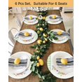 thumbnail image 4 of 13 Inch Round Placemats Set of 6, Easter Bunny Non Slip Heat Insulation PP Table Mats, Eggs Rabbits Flowers Eucalyptus Green Plaid Washable Place Mats for Kitchen Dining Party Table Decor, 4 of 7