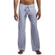 thumbnail image 1 of Pantalones de yoga largos para hombre, pantalones de pijama casuales de color liso, pantalones deportivos de cintura media con cordón, pantalones de poliéster para hombre, 1 of 3