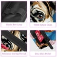 thumbnail image 2 of MUOOUM Pencil Case, Pug Dog Pink Donuts Large Capacity Pencil Pouch Stationery Pen Bag, 2 of 7