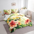thumbnail image 3 of Castle Fairy Animal Hummingbird Twin Bedding Sets,Chic Flowers Bedding Comforter Set, 3 of 8