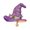 Purple, variant on Gothic Enameled Witch Hat Brooch Trendy Statement Jewelry Ideal For Themed Parties And Fashion Outfits