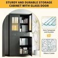 thumbnail image 4 of EastVita Armoire de Rangement en Métal Verrouillable Armoire de Rangement Verrouillable avec 2 Tiroirs et 2 Tablettes Ajustables, 4 of 7