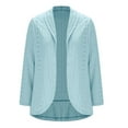 thumbnail image 6 of Women's Solid Eyelet Smocked 3/4 Sleeve Hollow Casual Loose Cardigan Tops, 6 of 7