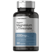 Magtein Magnesium L-Threonate | 2000mg | 100 Capsules | by Horbaach