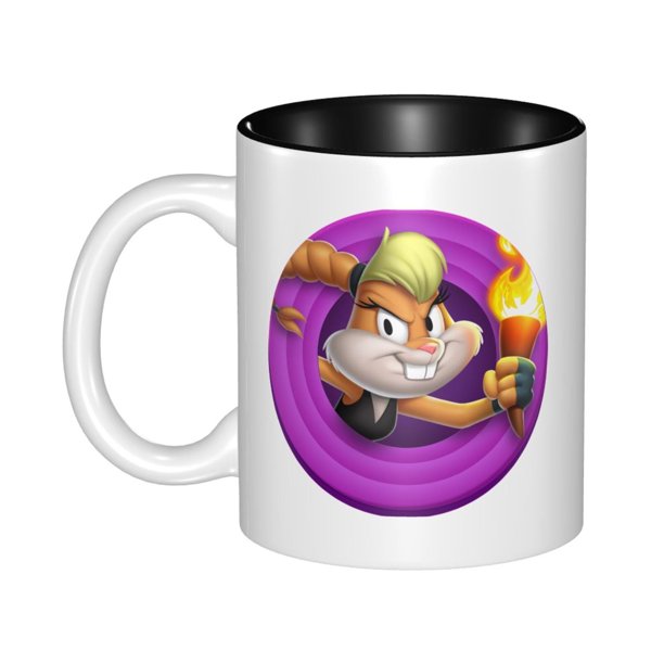 Taza de cerámica de Looney Tunes para hombres y mujeres, linda taza de café y agua para las vacaciones de Navidad, diseño único con asa para la oficina en casa, taza de café y té decorativa para