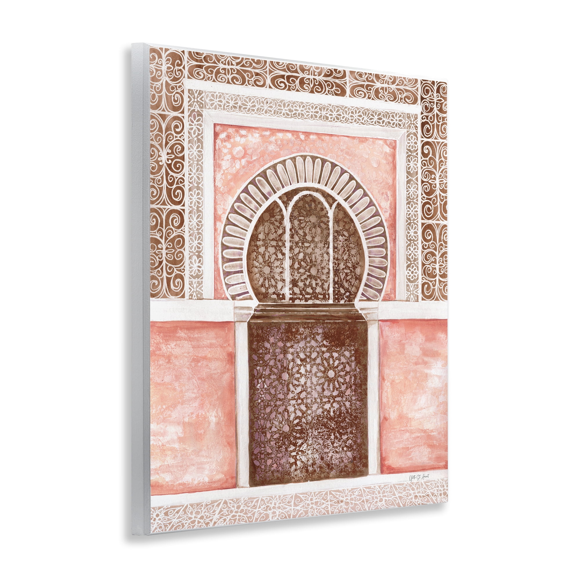 Stupell Industries Moroccan Tiled Alcove Buildings & Architecture Painting Unframed Art Print Wall Art, 11 x 14