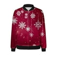 thumbnail image 6 of NMMUED Christmas Jacket for Women Christmas Outfits for Women Workout Jackets for Woman Xmas Gifts for Women Windbreaker Jacket Women Christmas Tops for Women Lightweight Jacket Women Red S, 6 of 6