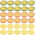 thumbnail image 1 of 30 rodajas de limón artificiales, rodajas de limón falsas, rodajas de fruta artificial para decorar., 1 of 5
