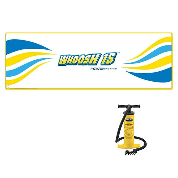 RAVE Sports Whoosh 15 Foot Inflatable Floating Water Mat with Air Pump