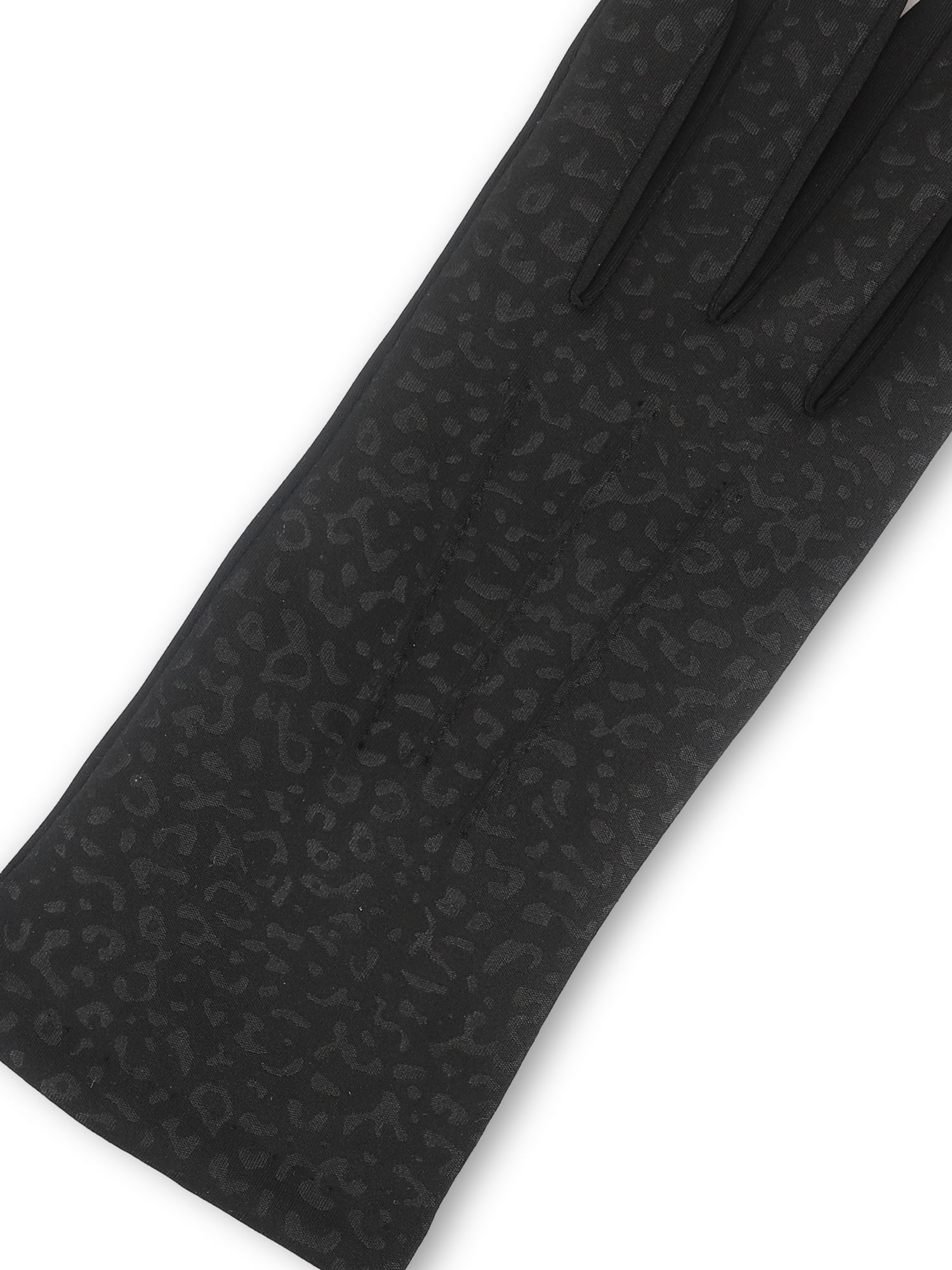 Isotoner Women's Everyday Spandex Gloves with Fleece Lining, Black, L/XL