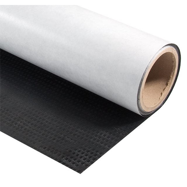 AP RV Bottom Board Repair Tape 022-BP6180 Scrim Shield; 180 Foot Length x 6 Inch Width; Black; Polyethylene; Adhesive Backing