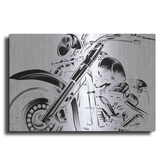Luxe Metal Art 'Classic Hogs II' by Ethan Harper, Metal Wall Art, 24"x16"