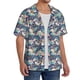 thumbnail image 2 of Fotbe Tropical Sloth Camisa Estampada de Manga Corta para Hombre, Casual de Verano, Estilo Playero, Sin Arrugas-Medium, 2 of 5