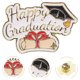 thumbnail image 3 of Broche de birrete de graduación para estudiantes y adultos Broche de solapa de metal para la temporada de graduación Broche decorativo para ropa y sombreros, 3 of 8