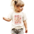 thumbnail image 2 of Happy Easter Flower Bunny Shirt for Women Youth and Toddler Girls Girly Matching Easter Tee Natural Shirt 5-6, 2 of 5