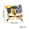 thumbnail image 1 of Tignapoo 2025 New Year Party Glasses - Black & Gold Champagne Frame for Festive Celebrations & Photo Props, 1 of 6