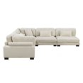 thumbnail image 2 of Lexicon Traverse 5-Piece Upholstered Corduroy Fabric Modular Sectional in Beige, 2 of 8