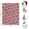 thumbnail image 4 of Red and Black Christmas Love Pattern Blanket,Comfortable Soft Lamb Wool Throw Blanket,All Season,Warm Lightweight Blankets for Sofa Bed Couch Living Room Chair,30"x40", 4 of 4