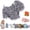 B, variant on Cute Dog Chenille Hand Towel, Chenille Dog Towel, Puppy Shaped Hand Towels, Super Absorbent Fuzzy Ball Towels, Microfiber Puppy Hand Drying Puff for Pet Lovers Washstand Bathroom Kitchen Decor (A)