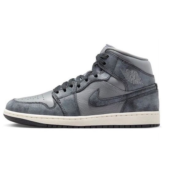 Women's Jordan 1 Mid SE Smoke Grey/Off Noir-Sail (FJ3448 001) - 7
