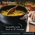 thumbnail image 4 of Anolon X Hybrid 3.5 qt Nonstick Induction Saute Pan With Lid, 4 of 11