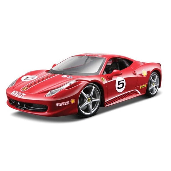 Ferrari 458 Challenge #5, Red - Bburago 18-26302R - 1/24 Scale Diecast Model Car