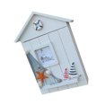 thumbnail image 3 of Soporte para llaves Caja de diseño de casa montada en la pared Colgante de pared Colgador para almacenamiento de llaves Estuche de madera, Velero seitruly HA8882-02B, 3 of 6