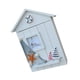 thumbnail image 3 of Soporte para llaves Caja de diseño de casa montada en la pared Colgante de pared Colgador para almacenamiento de llaves Estuche de madera, Velero Eigraketly HA8882-02B, 3 of 6