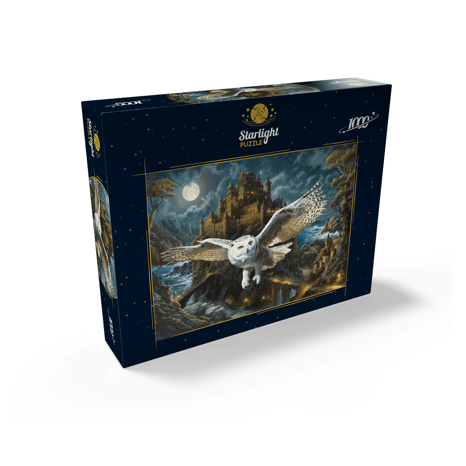 MyPuzzle - Magic Owl And Castle - Premium 1000 Piece Jigsaw Puzzle for Adults
