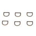 thumbnail image 1 of D Hooks,60Pcs Metal D Rings Metal D Rings D Buckles Optimized for Excellence, 1 of 14
