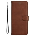 thumbnail image 2 of Nalacover Wallet Case for Samsung Galaxy S23 Plus, Card Slots Holder Magnetic Clasp Premium Luxury PU Leather Flip Folio Cover with Kickstand Wrist Strap Soft Silicone Shockproof Case,Brown, 2 of 7