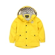 Rokka&Rolla Boys' Waterproof Rain Coats Rubberized Jackets, Sizes 4-12