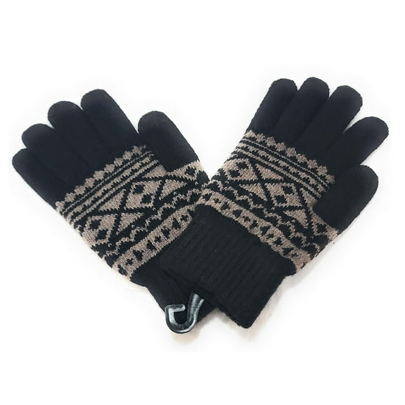 Womens Gloves Aztec Smart Touch Arrow Phone Tablet Pad Touchscreen Finger Tips