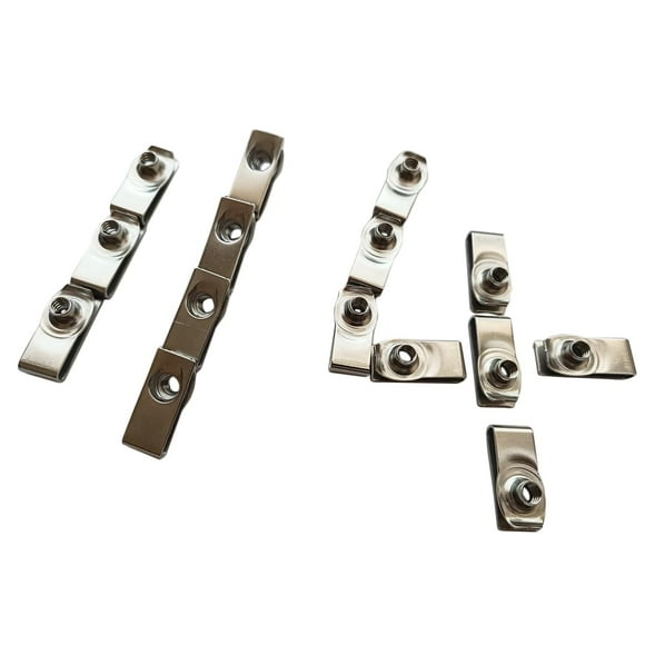 Tuerca con clip en forma de U de acero inoxidable 18-8 (304) 1/4-20 de largo