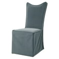 thumbnail image 2 of Uttermost Delroy Contemporary Fabric Armless Chairs in Blue/Gray (Set of 2), 2 of 7