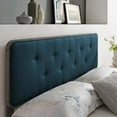 thumbnail image 2 of Tufted Headboard, King Size, Wood, Fabric, Grey Gray Navy Blue, Modern Contemporary Urban Design, Bedroom Master Guest Suite, 2 of 9