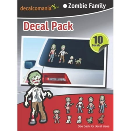 Zombie Family Car Stickers Value Kit