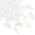thumbnail image 4 of 200 pc Cubic Zirconia Pointed Back Cabochons Grade A Faceted Horse Eye Clear 10x5x3mm, 4 of 4