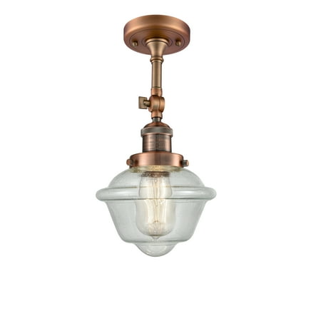 

Innovations Lighting 201F Small Oxford Small Oxford 1 Light 8 Wide Semi-Flush Ceiling