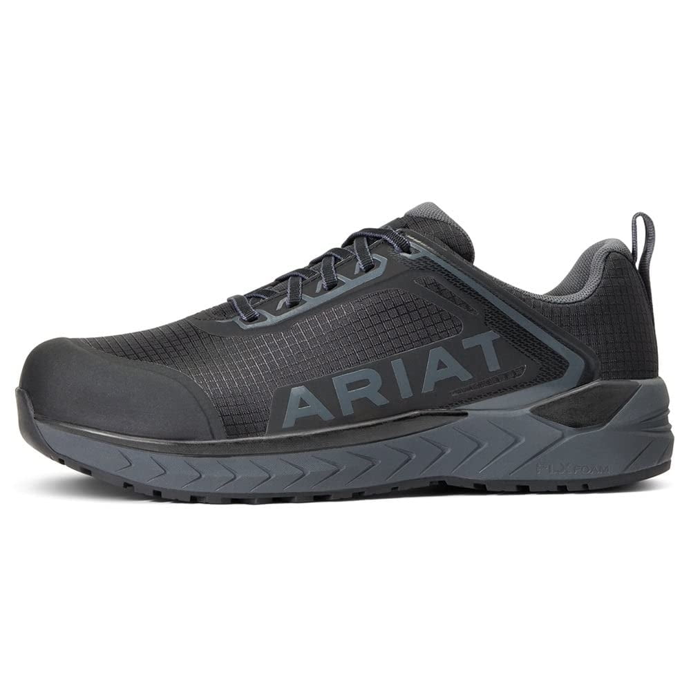 ARIAT Men's Outpace Toe Safety Shoe Fire ONE SIZE BLACK Walmart.com