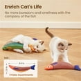thumbnail image 2 of Cat Toy Soft Plush Fish Shape Toy Realistic Printed Design Stuffed Animal Pillow for Home Decor and Gift Use Interactive Cat Toy - for Active Cats, Fun Exercise Toy for Playtime, Mental Stimulation &, 2 of 4